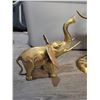 Image 2 : Vintage Large & Medium Korean Brass Elephant Sculptures 24 1/2" x 20 1/2" x 15" (Largest)