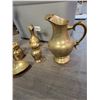Image 3 : Assorted Vintage Brass Collectibles - Pitchers - Swan Dish - "Money Bag" - Small Vase