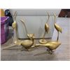 Image 1 : Vintage Korean Brass Bird Collection (Largest 18"h)