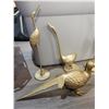 Image 2 : Vintage Korean Brass Bird Collection (Largest 18"h)