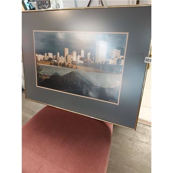 Framed 1987 Photograph of Downtown Edmonton by Shawn Kabatoff #4/250 24"h x 32"w