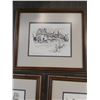 Image 4 : Three Framed Prints of England Streets by Tom Tinkler - 15 1/2"w x 13 1/2"h