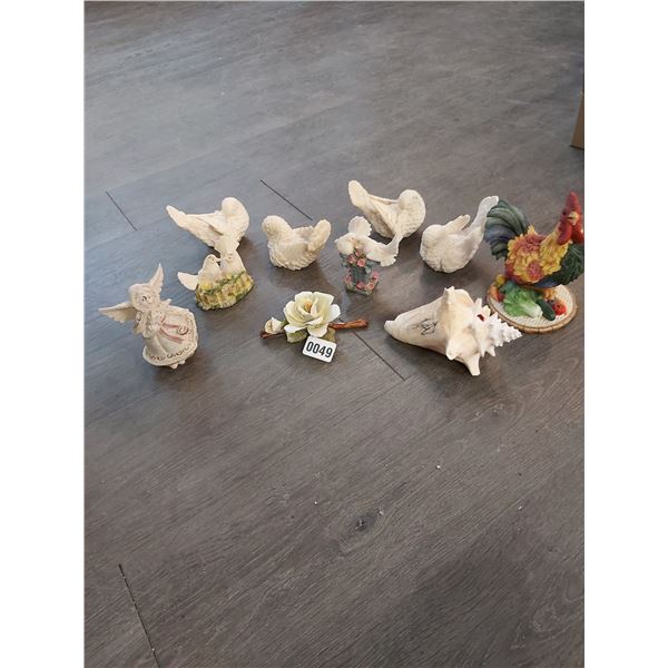 Seashell Napoleon Porcelain Flower - Sarah's Angel by Belly Singer - Bird Figurines