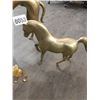 Image 2 : Vintage Brass Collectibles - Dog 15"h x 17"w - Horse 9"h x 11"w - Cat 12"h x 12"w - Camel 5"w 4.5"h