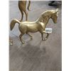 Image 3 : Vintage Brass Collectibles - Dog 15"h x 17"w - Horse 9"h x 11"w - Cat 12"h x 12"w - Camel 5"w 4.5"h