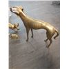 Image 5 : Vintage Brass Collectibles - Dog 15"h x 17"w - Horse 9"h x 11"w - Cat 12"h x 12"w - Camel 5"w 4.5"h