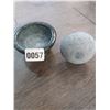 Image 2 : Green Marble Mortar Pestle 4" in Diameter x 4"h