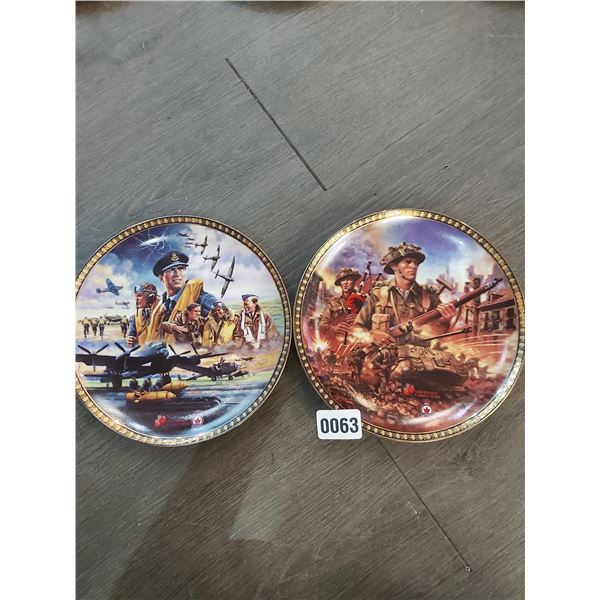 Bradex "We See The Rise" Plate #2819A & "Strong And Free" Plate #3306A Canada Remembers Edition