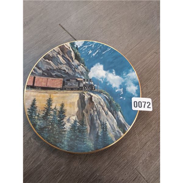White Pass Gateway To the Yukon Porcelain Plate Fifth of the Series "The Age Of Steam" #6300/15000