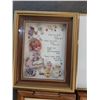 Image 5 : Framed Prayer & "What are Little Girls Made Of?" Wall Hangings x4