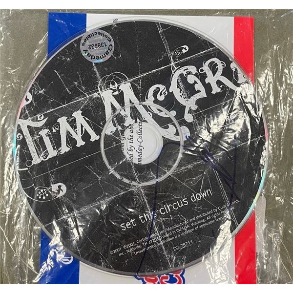 Tim McGraw Signed Set This Circus Down CD