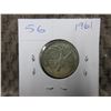 1961 25 Cent Canadian Coin 800 Silver