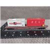 Flatbed 469617  With 2 Sea Cans - Pennsylvania - HO Scale