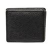 Image 1 : Louis Vuitton Black Taiga Leather Porte Monnaie Boite Wallet