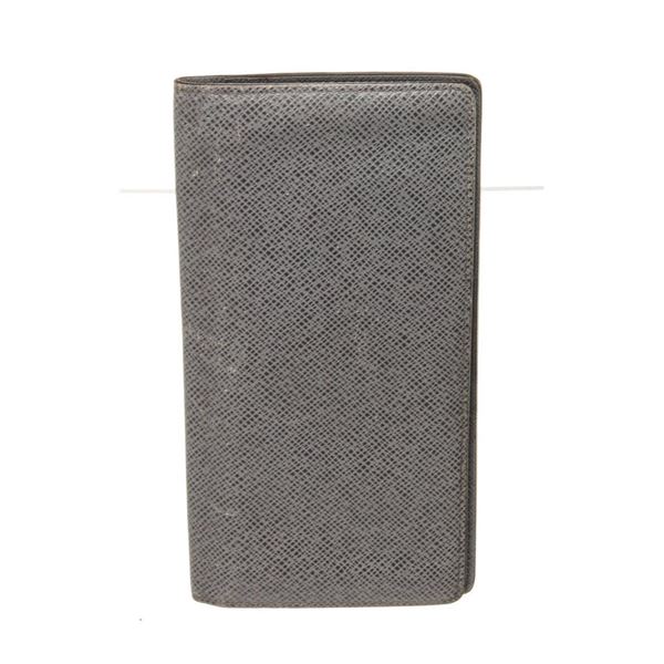 Louis Vuitton Grey Leather Brazza Wallet
