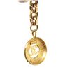 Image 4 : Chanel Gold CC Round Key Chain