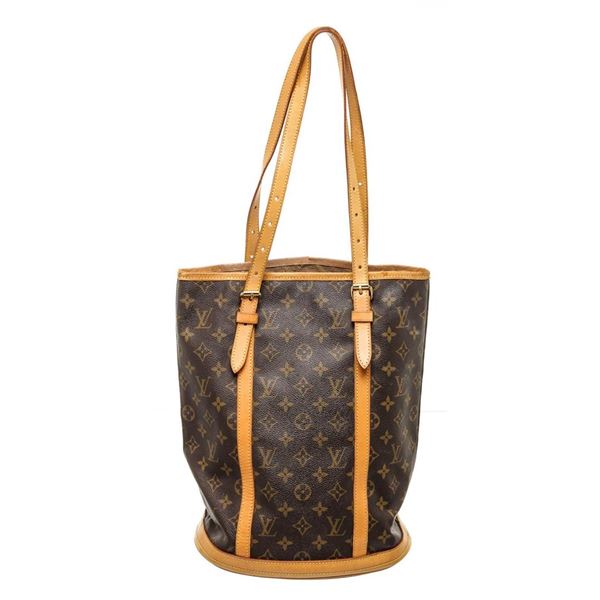 Louis Vuitton Brown Monogram Pouch Bucket Bag