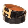 Image 5 : Hermes Black Leather Constance Belt