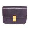 Image 1 : Celine Purple Lizard Skin Leather Medium Box Shoulder Bag