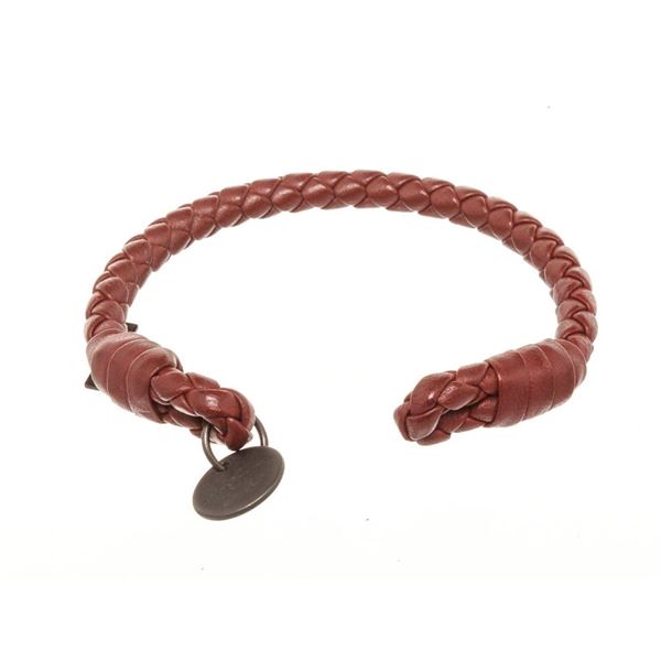 Bottega Veneta Brown Leather Bracelet
