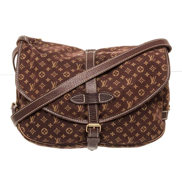 Louis Vuitton Brown Saumur 25cm Crossbody Bag