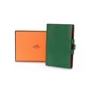 Image 8 : Hermes Green Leather Agenda Cover PM Wallet