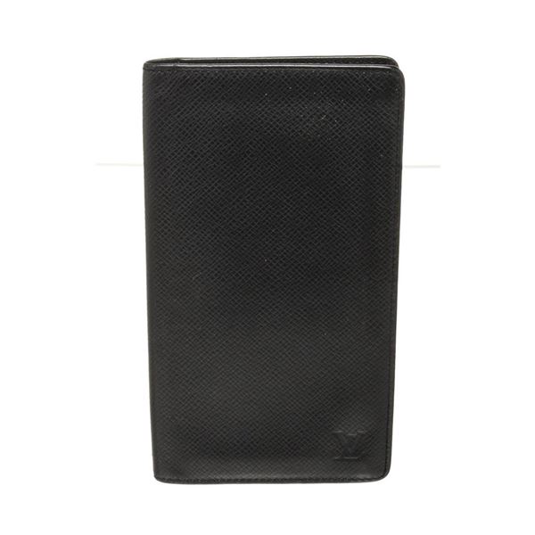 Louis Vuitton Black Taiga Leather Long Card Wallet