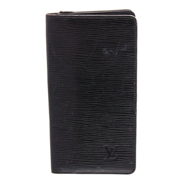 Louis Vuitton Black Epi Leather Long Cardholder
