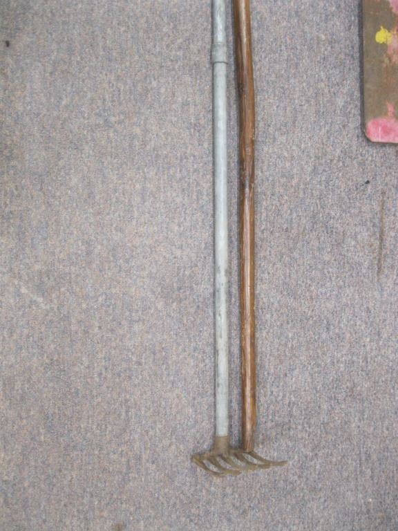 Wooden Walking Cane / Garden Rake