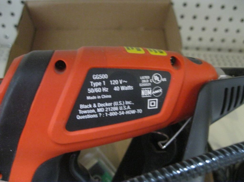 Black & Decker Glue Gun and Ikea Light
