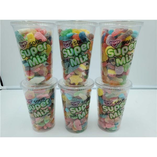 Huer Sour Super Mix Candy (6 x 370g)
