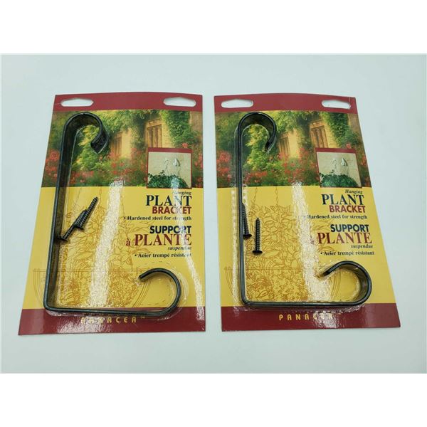 Hanging Plant Bracket-Hardened Steel for Strength (2ct)