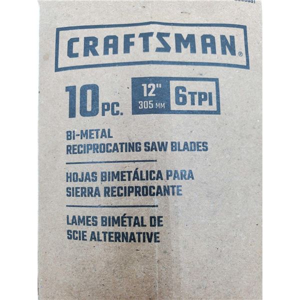 Craftsman 10pc Bi-Metal Reciprocating Saw Blades (12in)