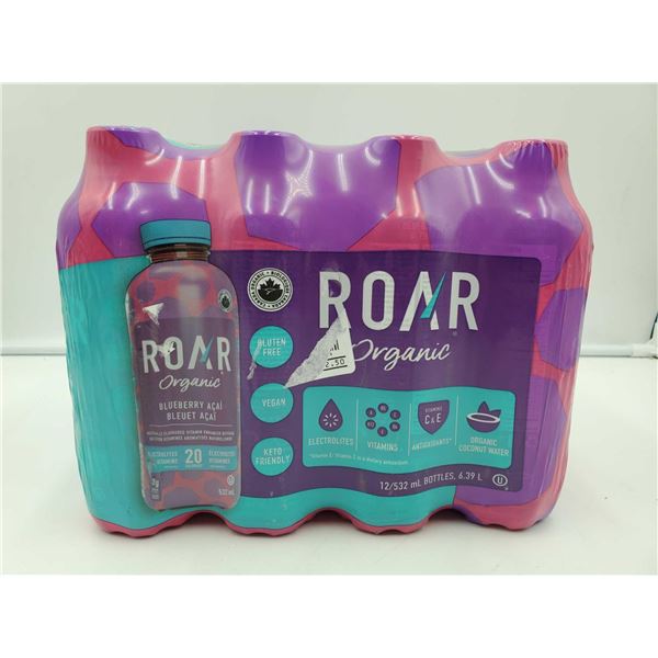 Roar Organic Blueberry Acai Vitamin Enhanced Beverage (12 x 532ml)