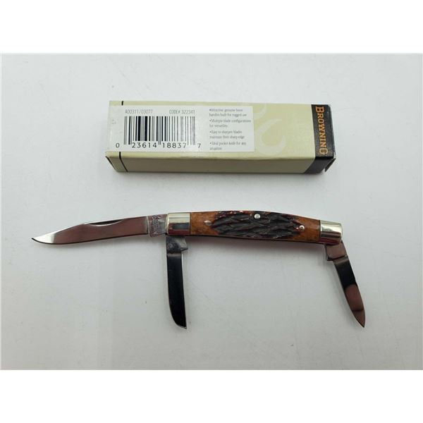 Browning-Amber Bone Traditional 3 Blade