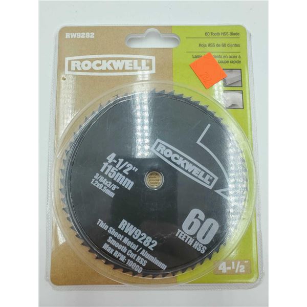 Rockwell 60 Tooth HSS Blade (4-1/2in)