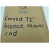 Image 2 : Zenna Home Curved 72in Bronze Shower Rod