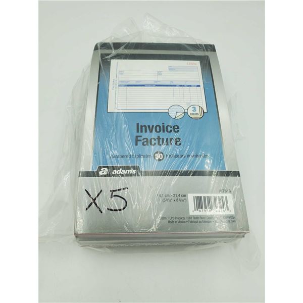 Invoice Books (50 x 5)