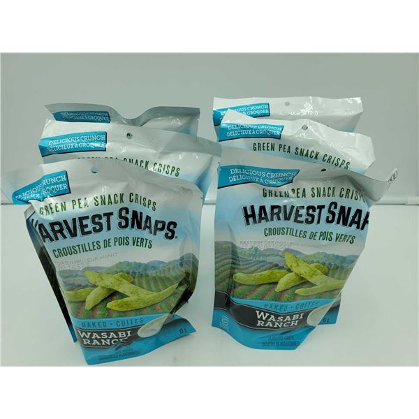 Harvest Snaps- Green Pea Snack Crisps, Wasabi Ranch (6 x 93g)