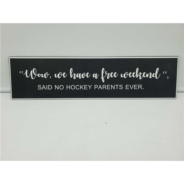 Hockey Parent Metal Wall Decor