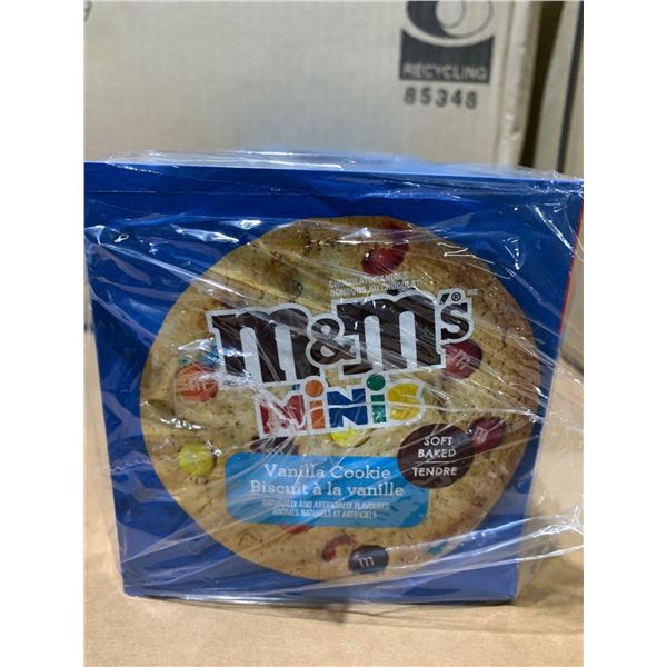 M&M Minis prepackaged cookies box of 10 pouches Vanilla