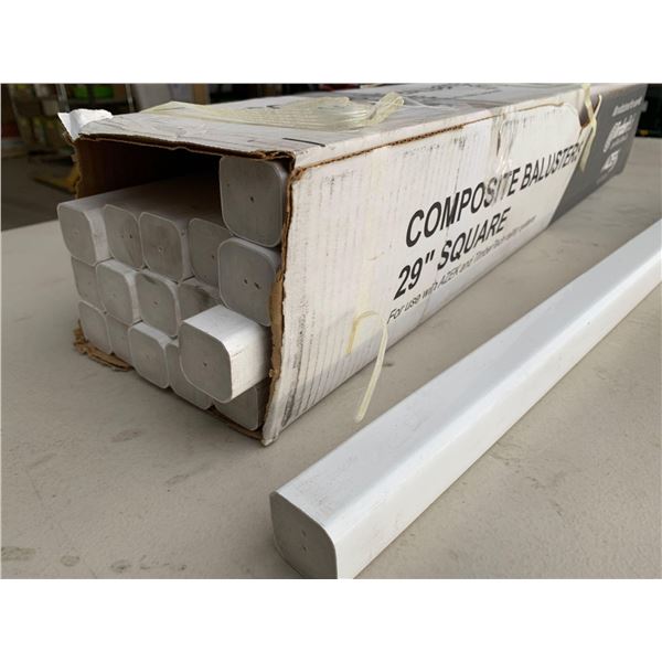 TimberTech RadianceRail Baluster 18 Pack of 29" composite white