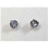Image 7 : 14K White Gold Diamonds(0.38Ct,I1-I3,F-G) Unisex Cast Stud Earrings (~weight 0.46g), Made in Canada,
