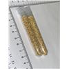 Image 3 : Lot of 2 Large Vials of Golden Flaking Material