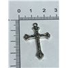 Image 4 : Mexico Day of the Dead Lot of 2 Crucifix .925 Silver Pendants
