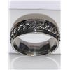 Image 1 : Gents Silver Chain Spinner Ring NEW Size 10
