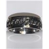 Image 2 : Gents Silver Chain Spinner Ring NEW Size 10
