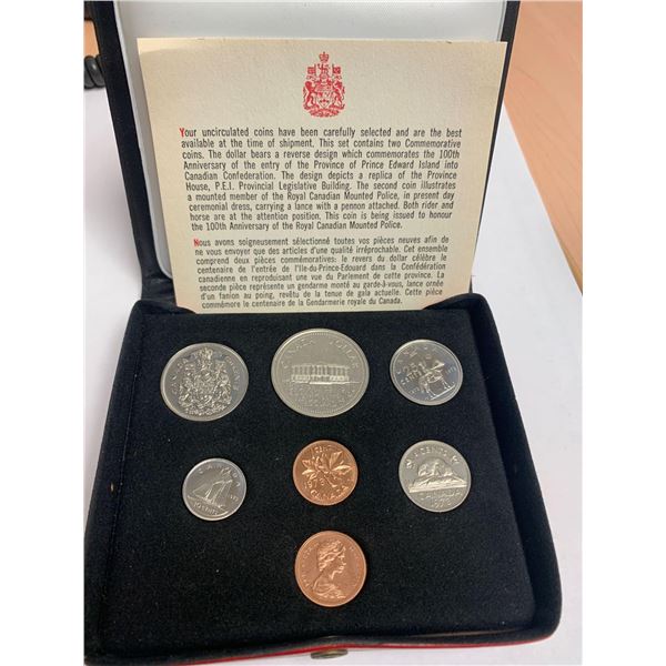 Canadian Mint 1873-1973 Prince Edward Island Double Penny Collector Coin Set with certificate
