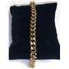 Image 1 : Heavy cubana Link 14K GP Bracelet 16cm length