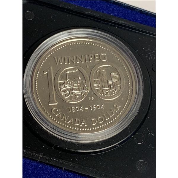 Canadian Mint 1874-1974 Winnipeg Canada Dollar 100 Year anniversary issue